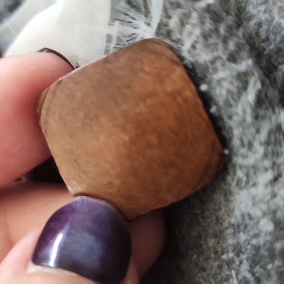 Merrell Assymetrical Front Button Up Cardigan with  Square Wooden Buttons Size S - Picture 9 of 9